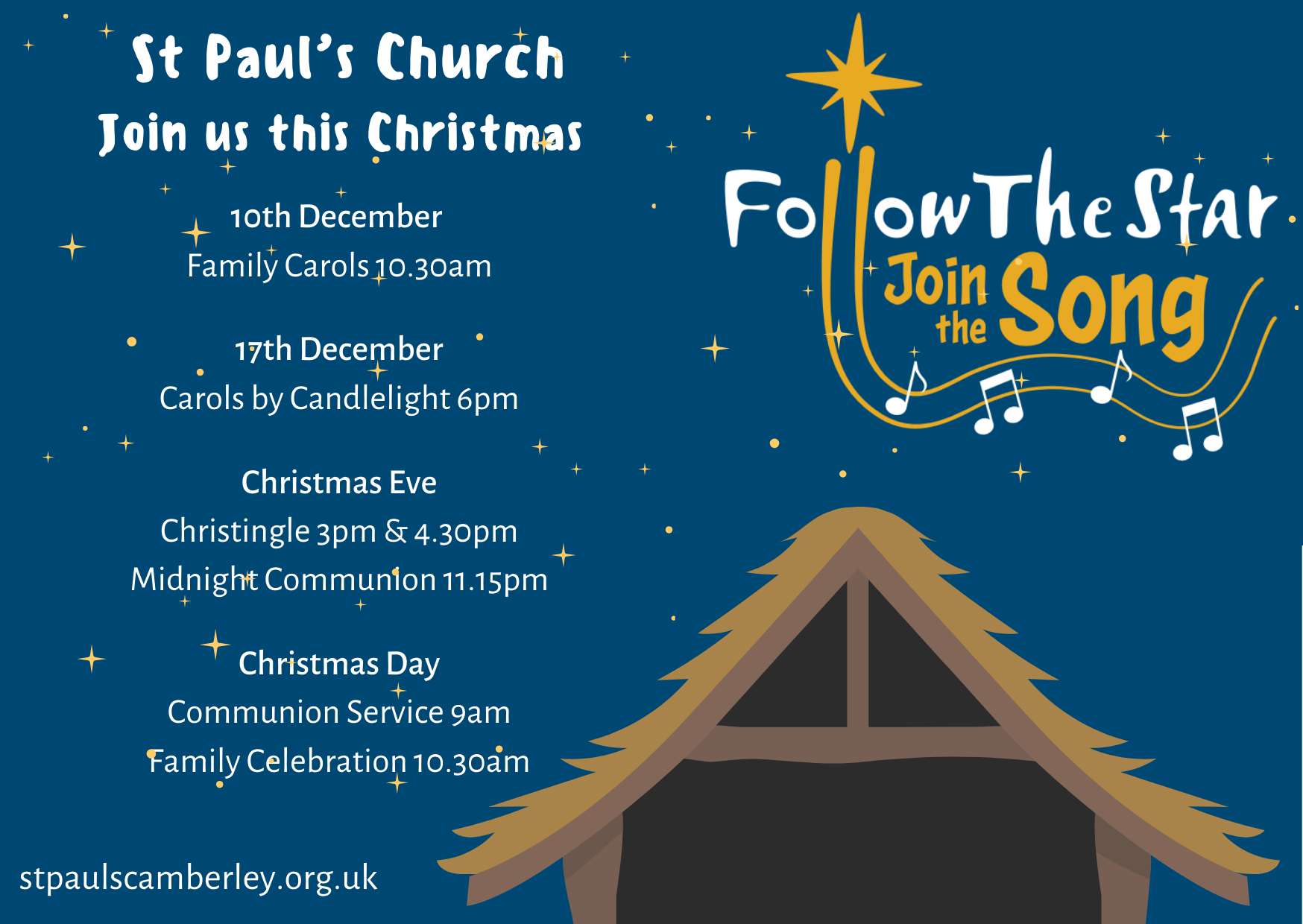 Christmas flyer - front